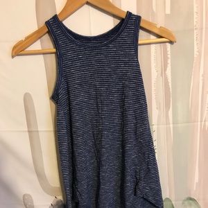 Blue striped tank top